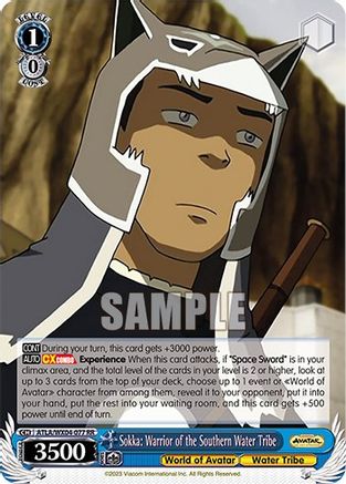 Image of Sokka: Warrior of the Southern Water Tribe (ATLA/WX04-077 RR) - Avatar: The Last Airbender
