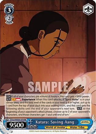 Image of Katara: Saving Aang (ATLA/WX04-079 RR) - Avatar: The Last Airbender
