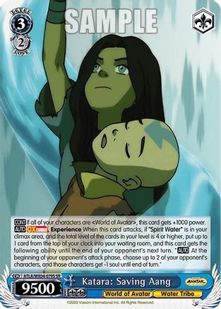 Image of Katara: Saving Aang (SR) (ATLA/WX04-079S SR) - Avatar: The Last Airbender