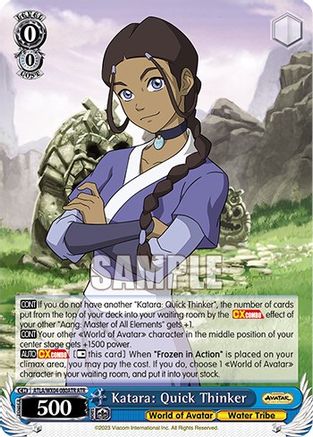 Image of Katara: Quick Thinker (ATR) (ATLA/WX04-080ATR ATR) - Avatar: The Last Airbender