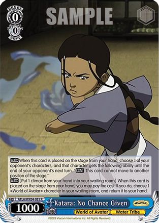 Image of Katara: No Chance Given (ATLA/WX04-081 R) - Avatar: The Last Airbender