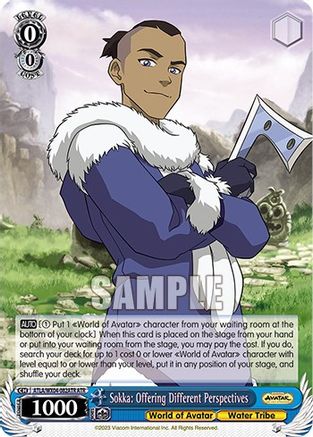 Image of Sokka: Offering Different Perspectives (ATR) (ATLA/WX04-082ATR ATR) - Avatar: The Last Airbender