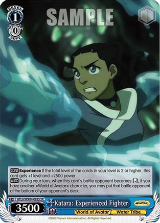 Image of Katara: Experienced Fighter (SR) (ATLA/WX04-083S SR) - Avatar: The Last Airbender