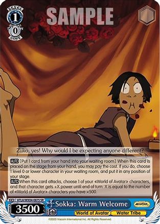 Image of Sokka: Warm Welcome (SR) (ATLA/WX04-087S SR) - Avatar: The Last Airbender