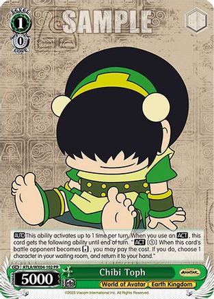 Image of Chibi Toph (ATLA/WX04-102 PR) - Avatar: The Last Airbender
