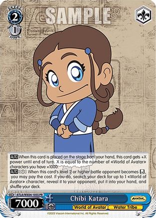 Image of Chibi Katara (Foil) (ATLA/WX04-105S PR) - Avatar: The Last Airbender