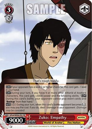 Image of Zuko: Empathy (ATLA/WX04-P01 PR) - Avatar: The Last Airbender