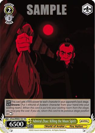 Image of Admiral Zhao: Killing the Moon Spirit (ATLA/WX04-T07 TD) - Avatar: The Last Airbender