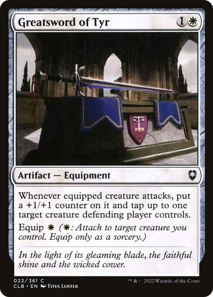 Image of Greatsword of Tyr (CLB-022) - Commander Legends: Battle for Baldur's Gate Foil