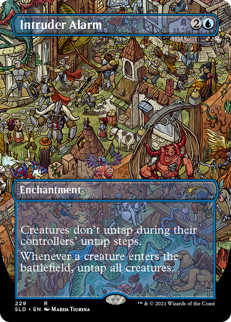 Image of Intruder Alarm (SLD-229) - Secret Lair Drop (Borderless) Foil