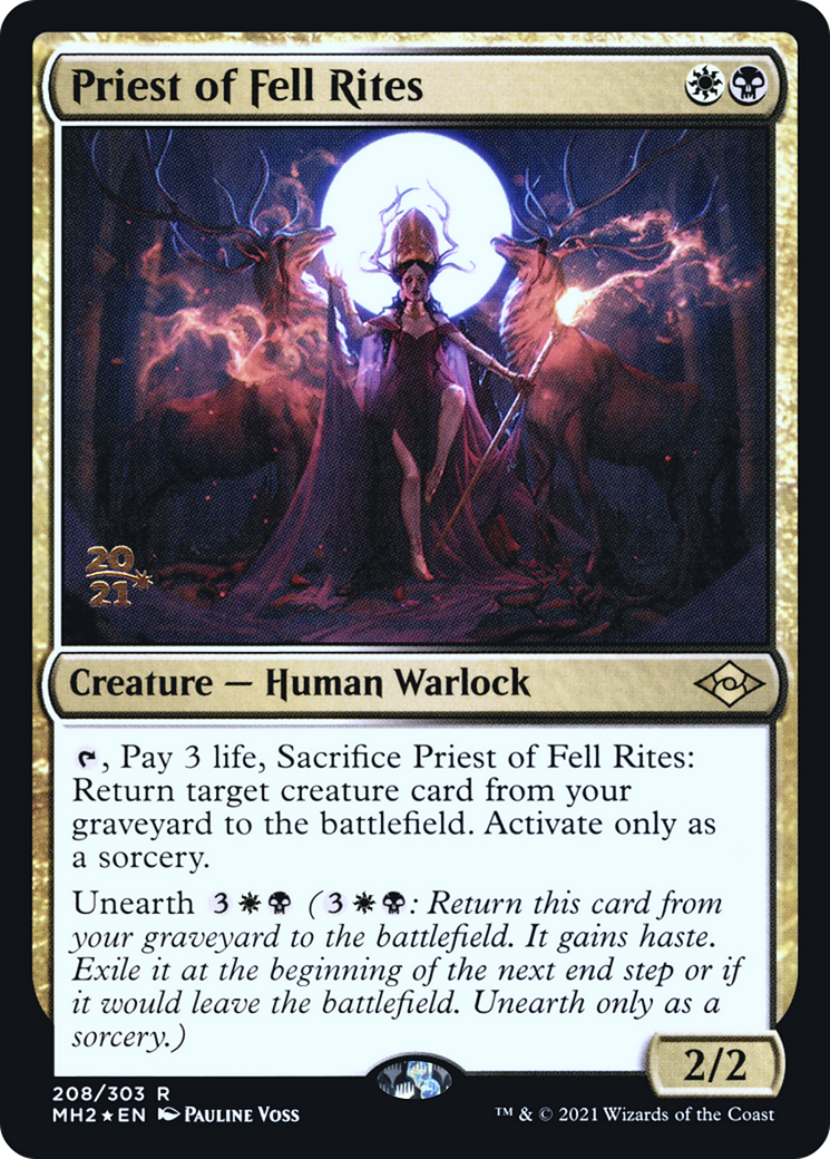 Image of Priest of Fell Rites (PRE-208) - Modern Horizons 2 Promos Foil