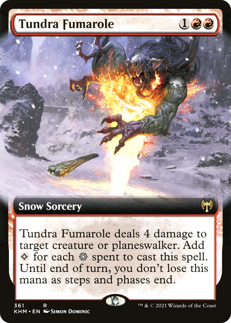 Image of Tundra Fumarole (Extended Art) (KHM-361) - Kaldheim: (Extended Art, snow)