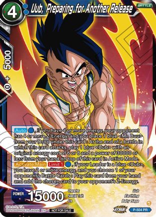 Image of Uub, Preparing for Another Release (Zenkai Series Tournament Pack Vol.4) (P-504) - Tournament Promotion Cards