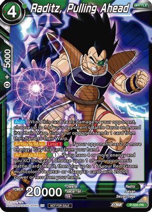 Image of Raditz, Pulling Ahead (Zenkai Series Tournament Pack Vol.4) (P-505) - Tournament Promotion Cards