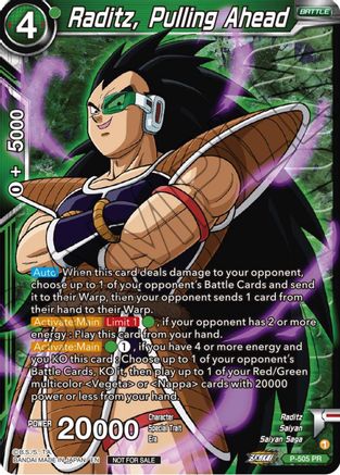 Image of Raditz, Pulling Ahead (Zenkai Series Tournament Pack Vol.4 Winner) (P-505) - Tournament Promotion Cards Foil