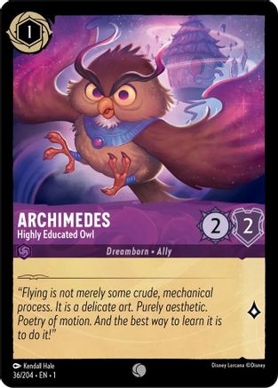 Image of Archimedes - Highly Educated Owl (36/204) - The First Chapter