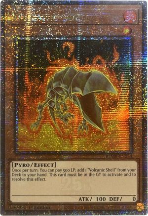 Image of Volcanic Shell (Quarter Century Secret Rare) (BLMR-EN053) - Battles of Legend: Monstrous Revenge 1st Edition