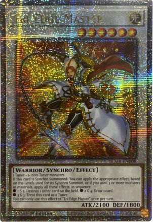 Image of Tri-Edge Master (Quarter Century Secret Rare) (BLMR-EN008) - Battles of Legend: Monstrous Revenge 1st Edition