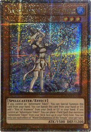 Image of Water Enchantress of the Temple (Quarter Century Secret Rare) (BLMR-EN065) - Battles of Legend: Monstrous Revenge 1st Edition