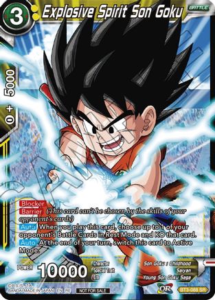 Image of Explosive Spirit Son Goku (Championship Selection Pack 2023 Vol.2) (Silver Foil) (BT3-088) - Tournament Promotion Cards Foil