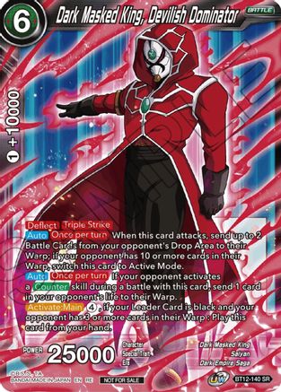 Image of Dark Masked King, Devilish Dominator (Championship Selection Pack 2023 Vol.2) (Silver Foil) (BT12-140) - Tournament Promotion Cards Foil