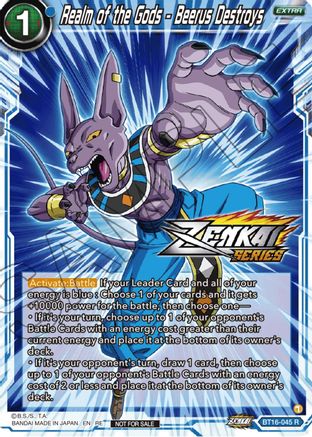 Image of Realm of the Gods - Beerus Destroys (Event Pack 12) (BT16-045) - Tournament Promotion Cards Foil