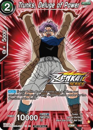 Image of Trunks, Deluge of Power (Event Pack 12) (DB1-003) - Tournament Promotion Cards Foil
