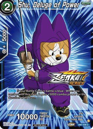 Image of Shu, Deluge of Power (Event Pack 12) (DB1-036) - Tournament Promotion Cards Foil