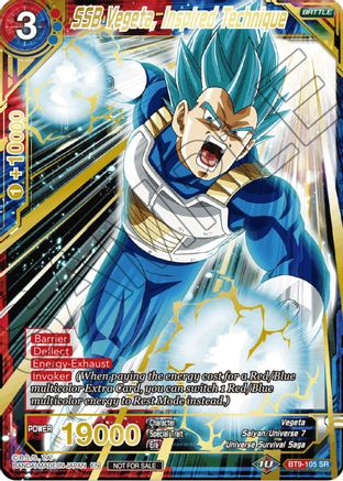 Image of SSB Vegeta, Inspired Technique (Alt. Art Card Set 2023 Vol. 2) (BT9-105) - Tournament Promotion Cards Foil