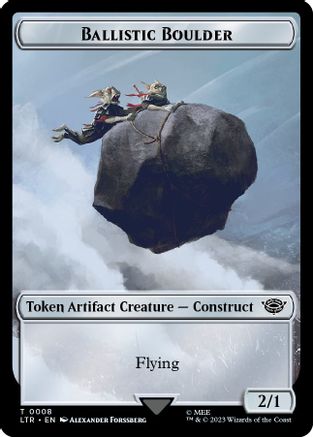 Image of Ballistic Boulder // Food (0011) Double-Sided Token (LTR-8 // 11) - The Lord of the Rings: Tales of Middle-earth Foil