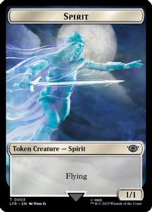 Image of Spirit // Food (0010) Double-Sided Token (LTR-3 // 10) - The Lord of the Rings: Tales of Middle-earth Foil