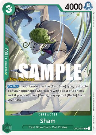 Image of Sham (OP03-027) - Pillars of Strength Pre-Release Cards