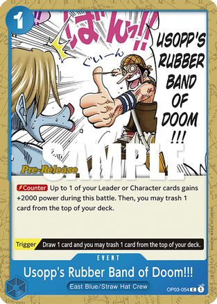 Image of Usopp's Rubber Band of Doom!!! (OP03-054) - Pillars of Strength Pre-Release Cards