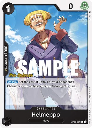 Image of Helmeppo (OP03-091) - Pillars of Strength Pre-Release Cards