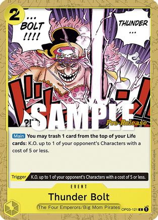 Image of Thunder Bolt (OP03-121) - Pillars of Strength Pre-Release Cards