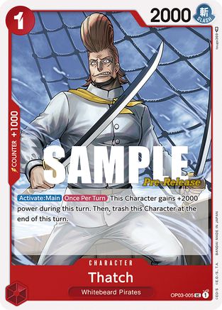 Image of Thatch (OP03-005) - Pillars of Strength Pre-Release Cards