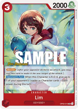 Image of Lim (OP03-015) - Pillars of Strength Pre-Release Cards