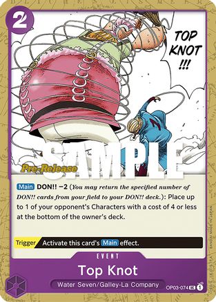 Image of Top Knot (OP03-074) - Pillars of Strength Pre-Release Cards