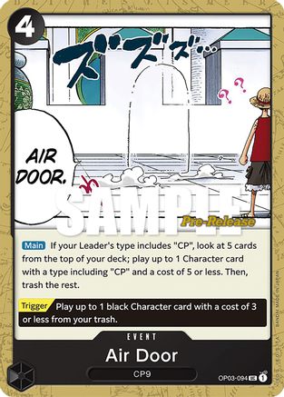Image of Air Door (OP03-094) - Pillars of Strength Pre-Release Cards