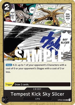 Image of Tempest Kick Sky Slicer (OP03-096) - Pillars of Strength Pre-Release Cards