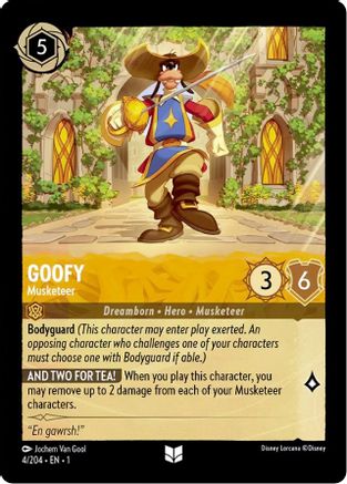 Image of Goofy - Musketeer (4/204) - The First Chapter Cold Foil