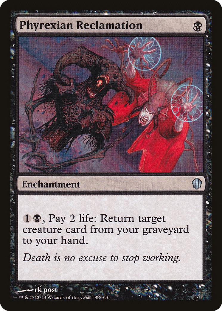 Image of Phyrexian Reclamation (C13-088) - Commander 2013