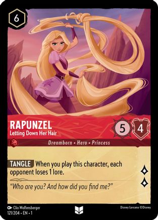 Image of Rapunzel - Letting Down Her Hair (121/204) - The First Chapter Cold Foil