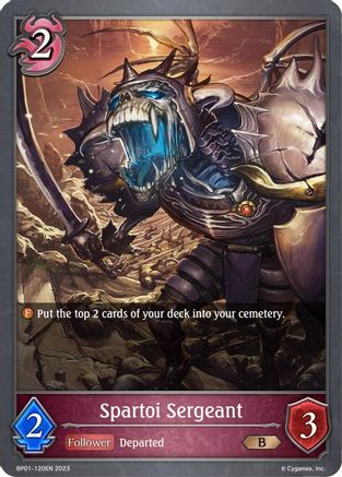 Image of Spartoi Sergeant (BP01-120EN) - BP01 Advent of Genesis