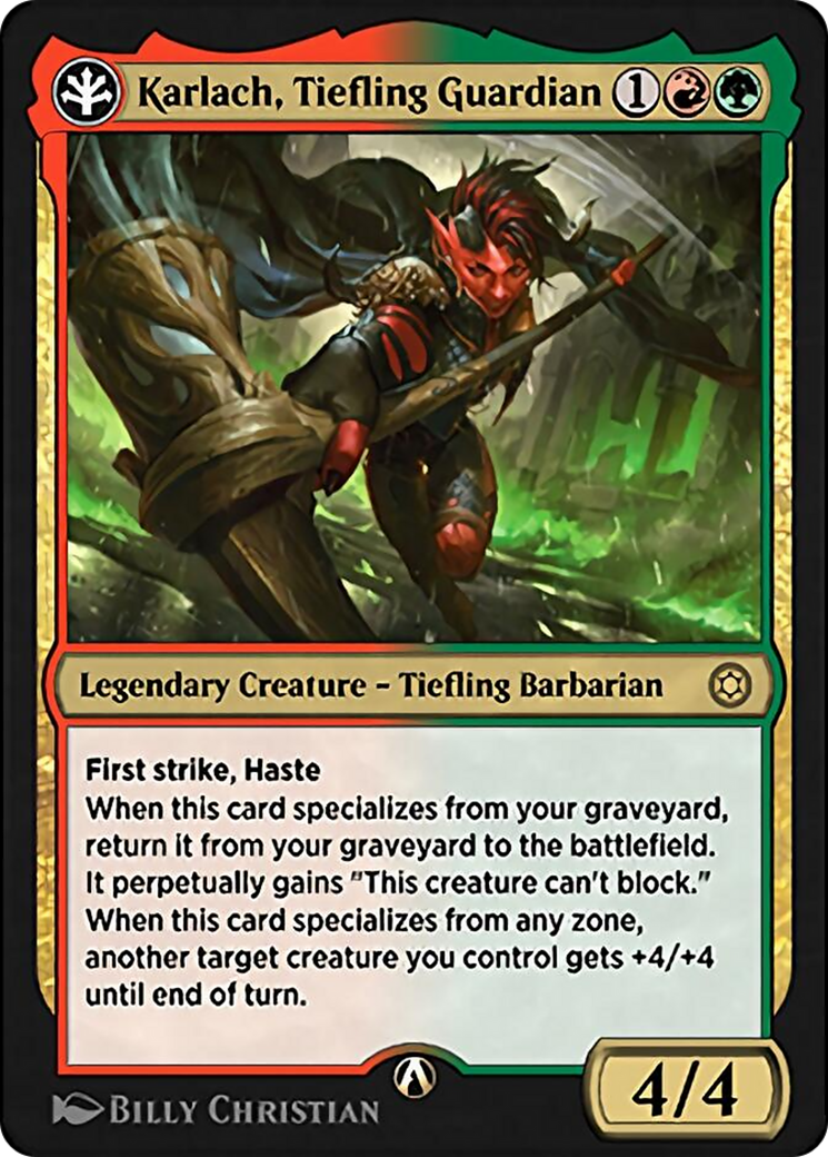 Image of Karlach, Tiefling Guardian (HBG-14G) - Alchemy Horizons: Baldur's Gate