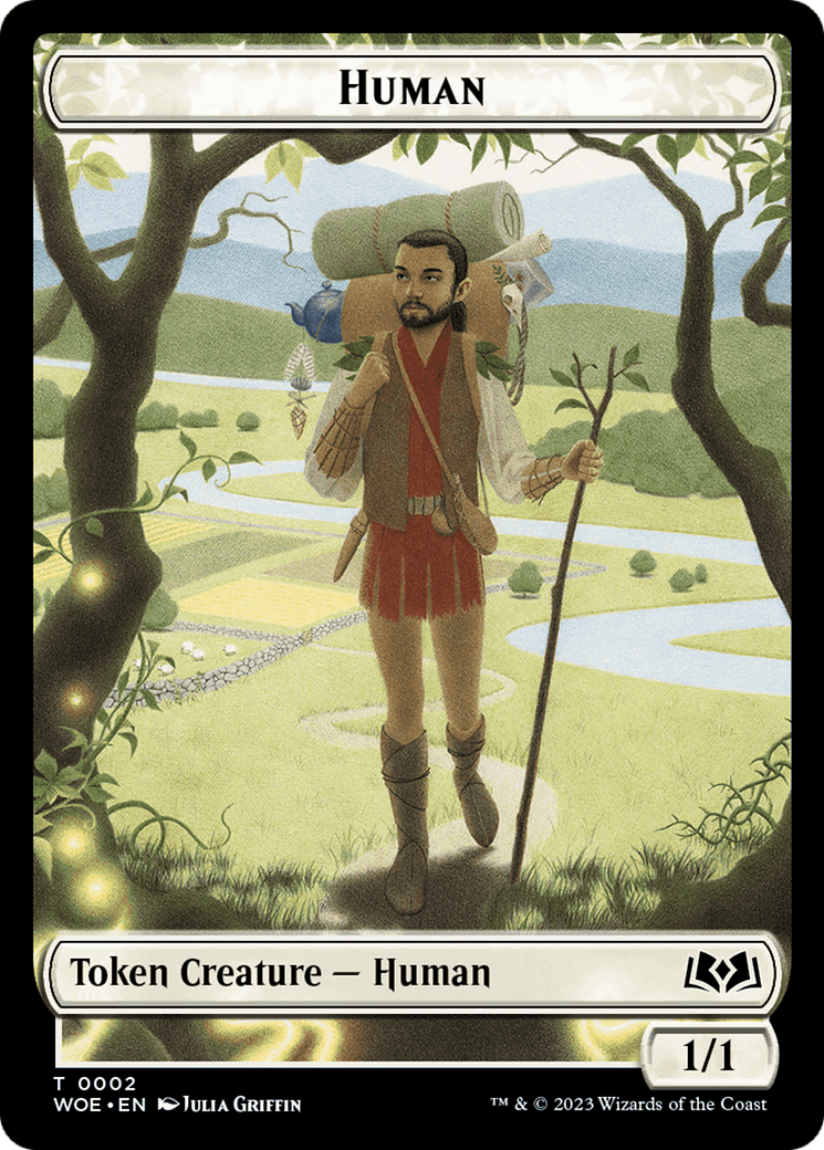 Image of Human Token (WOE-002) - Wilds of Eldraine Tokens
