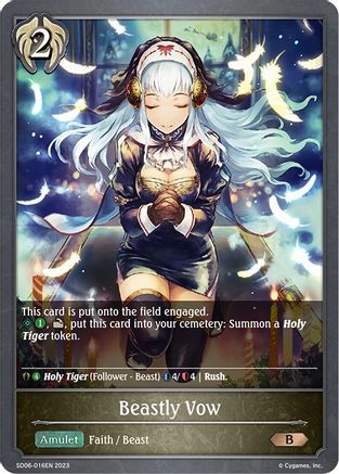 Image of Beastly Vow (SD06-016EN) - SD06 Maculate Ablution