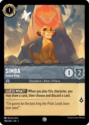 Image of Simba - Future King (188/204) - The First Chapter Cold Foil