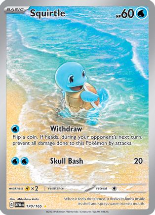 Image of Squirtle 170/165  - Holofoil SV Scarlet & Violet 151 - Illustration Rare
