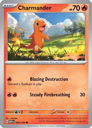 Image of Charmander 004/165  SV Scarlet & Violet 151 - Common